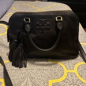 Tory Burch Thea double zip satchel with shoulder strap